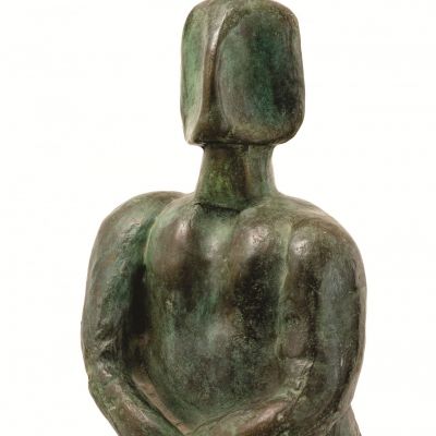 WATCHER, 1971, bronze, 22cm
