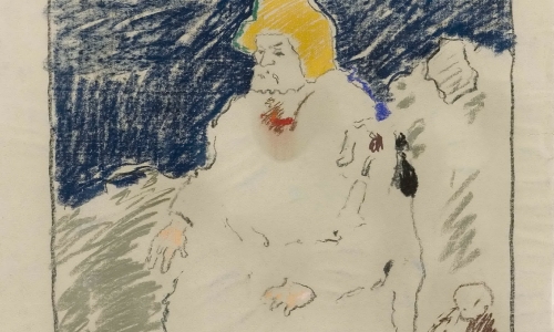 OLD MAN, pastel/paper, 65x49.7cm