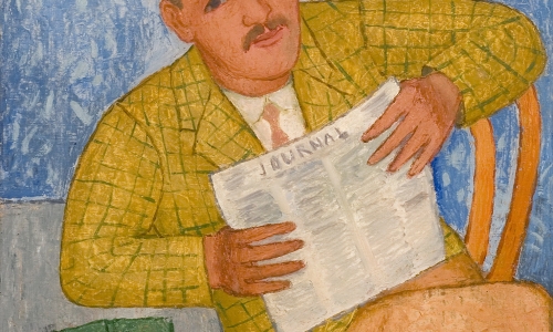 JOURNALIST, 1928-1930, oil / canvas, 56x48cm