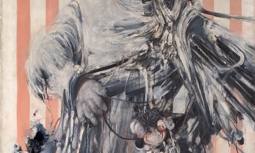 EXECUTIONER, 1964, tempera and oil / canvas, 215x135cm