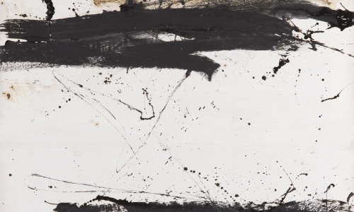 PAINTING 15/9/63, 1963, oil / paper lined on canvas, 161x125cm