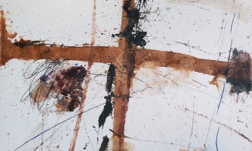 SLIKA 11. V ’71, 1971, ulje / papir kaširan na platno, 170x160cm