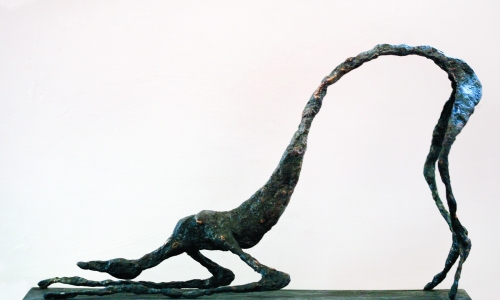 SLIDE, 2012, bronze/marble, 2x35x12cm