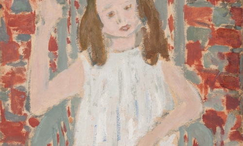 GIRL, 1937, oil/paper, 50x40cm