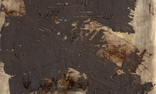 PAINTING 25-6-61, 1961, oil and sand on paper lined on canvas, 125x95cm