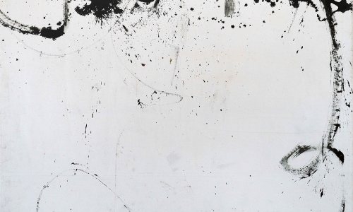 PAINTING 26-2-65, 1965, oil and sand on paper lined on canvas, 180x160cm