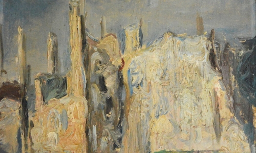 The Ruins of Zadar, 1947, oil on canvas,  62x50cm