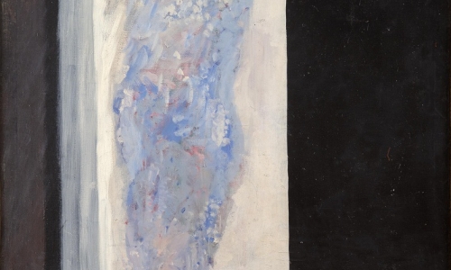 Under the Shower, 1969, oil on canvas, 225x132cm