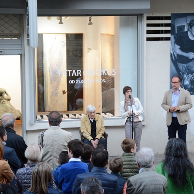 Opening of Petar Omčikus’exhibition, April 21, 2016