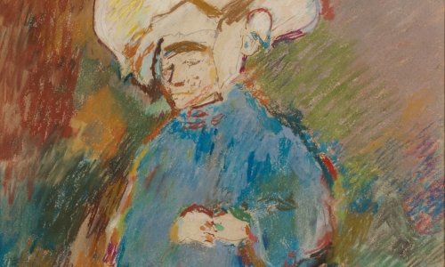 SUSPICIOUS NUN, 1967, pastel on paper, 63x48cm, private collection