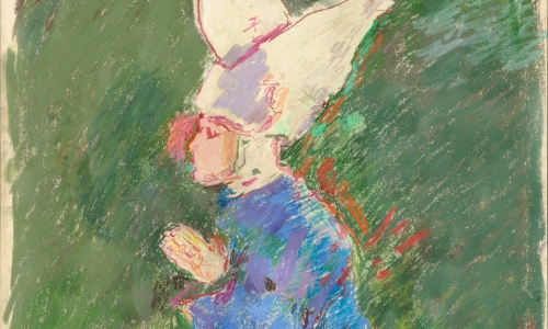 IN PRAYER, 1966/1967, pastel on paper, 65x50cm, private collection