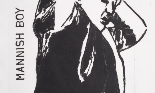 MANNISH BOY, 2019, dry point, 98 x 69 cm