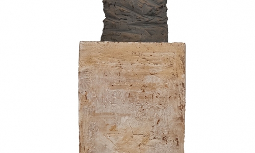 SYMBOL, 2013, terracotta, 180 x 39 x 31 cm