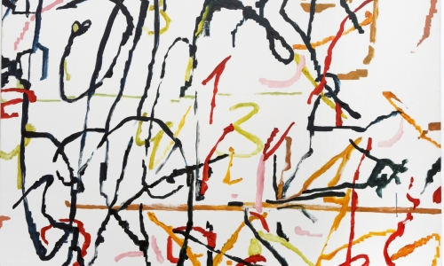 ARTEFACT no. 15 (segments – wider view), 2021, oil on canvas, 150 × 120 cm