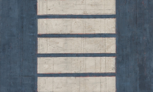 Otklon od rutine, 2021, akrilik na sargiji, 200 x 215 cm
